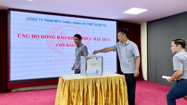 Công ty HAPULICO tổ chức quyên góp ủng hộ đồng bào bị thiệt hại do cơn bão số 3 gây ra