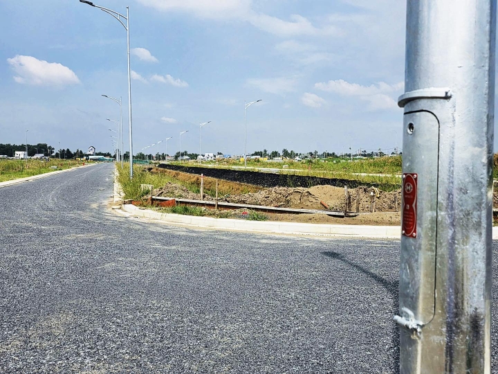 Cột thép Hapulico lắp đặt tại Khu đô thị Lương Hòa xã Lương Hòa, tỉnh Tây Ninh