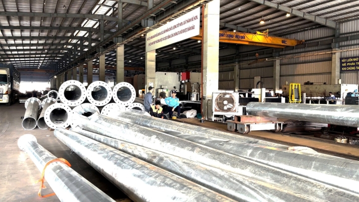 Cột Monopole 36m do HAPULICO sản xuất được lắp đặt tại Phường Sầm Sơn, tỉnh Thanh Hóa