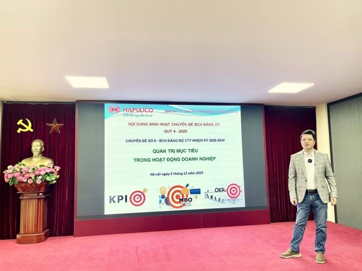 Hội nghị sinh hoạt chuyên đề quý IV/2025 của Đảng bộ Công ty HAPULICO